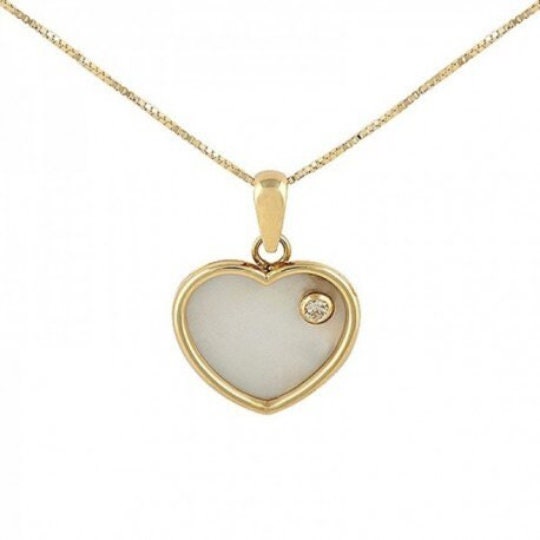 Colgante de Oro Amarillo de 18 Kilates y brillante