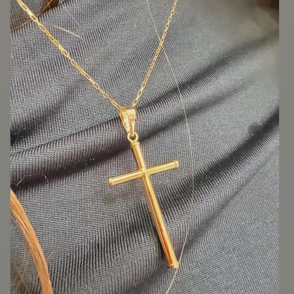 COLGANTE CRUZ de Jesús Oro Amarillo 18 kilates, Colgante Crucifijo Oro Amarillo, Cristo Oro Amarillo 18k, Colgante religioso