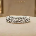 ANILLO BRILLANTES Oro Blanco 18 k