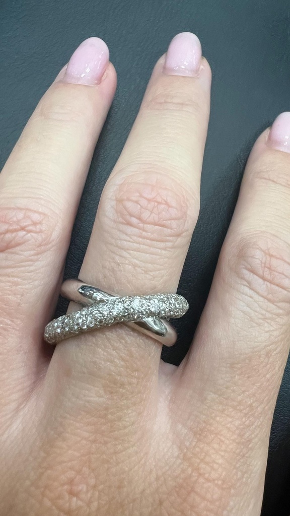 ANILLO Combinación de BRILLANTES Oro Blanco MUJER, Anillo Oro 18 Kilates