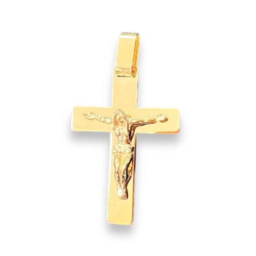 [Co 115] COLGANTE CRUZ Oro Amarillo 18 kilates, Cruz latina Oro Amarillo, Crucifijo Oro Amarillo 18 k
