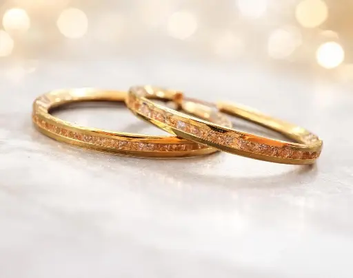 [A 108] ARGOLLA De ORO 18K y Circonitas